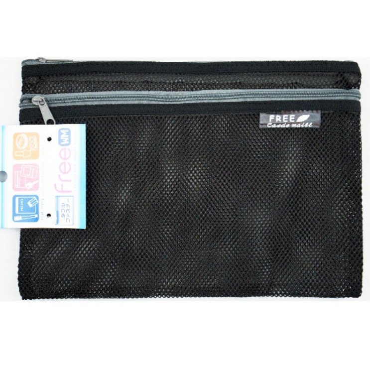  freestyle  網狀多色二層式拉鍊多用途袋(大)   4905687049976