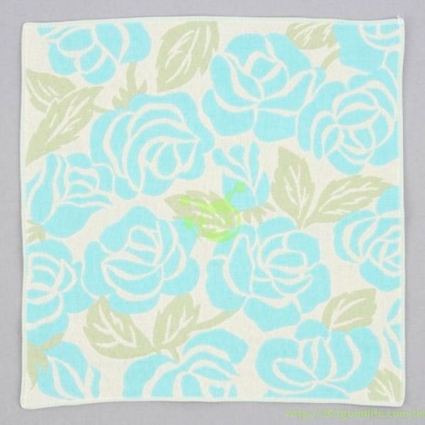   日本製  今治-玫瑰三重紗小方巾 ~ 紫色 / -天藍色   / -粉色 