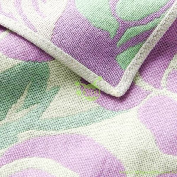   日本製  今治-玫瑰三重紗小方巾 ~ 紫色 / -天藍色   / -粉色 