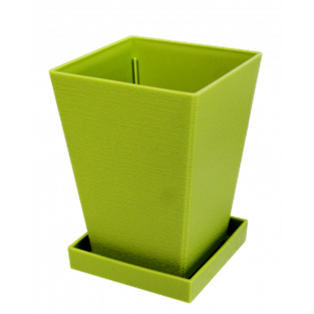 日本製 山田  YAMADA  N.O 603  迷你觀葉(附底座)花盆   ~棕 /-白 /-綠