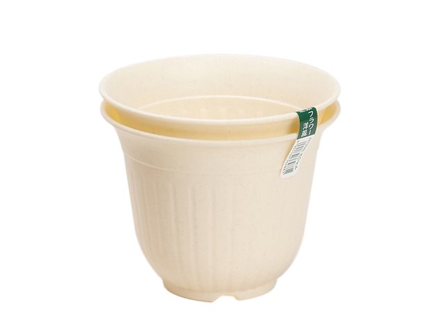 日本製  山田 YAMADA N.O 364 -2P花盆~咖/ 白