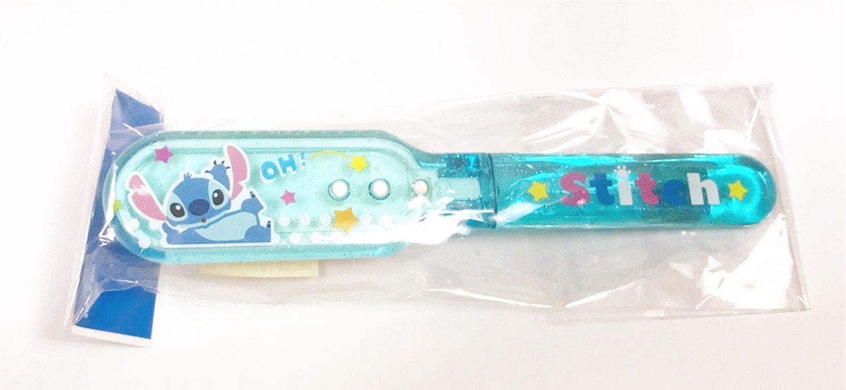 台灣製  迪士尼 R2-517 史迪奇摺梳  4979830015170