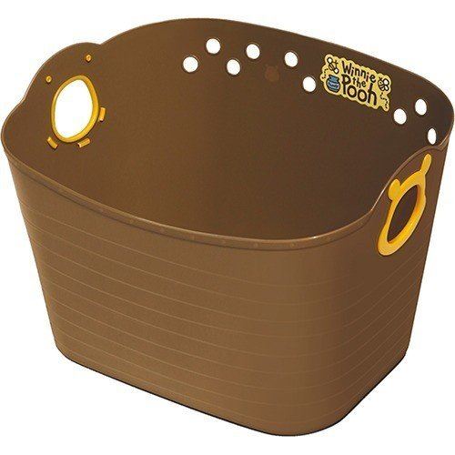 日本製  Disney  迪士尼系列   Mickey Mouse  米奇 . 維尼  SQ16 收納置物籃10 L - 米奇-紅  . 維尼-咖 