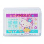 三麗鷗 Hello Kitty 塑軸棉花棒  -  圓頭  .  彩妝尖頭