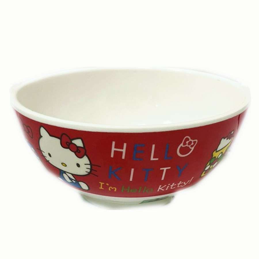 台灣製 茂伸 三麗鷗系列 Hello Kitty 802蝴蝶結小餐碗  4712733009620