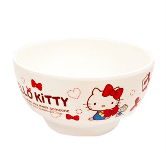 台灣製 茂伸 三麗鷗系列  Hello Kitty 891蝴蝶結KT大餐碗  4712733009774