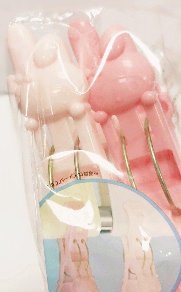 三麗鷗系列  Melody 美樂蒂  27204厚物用竹干夾-2P  4573135579339