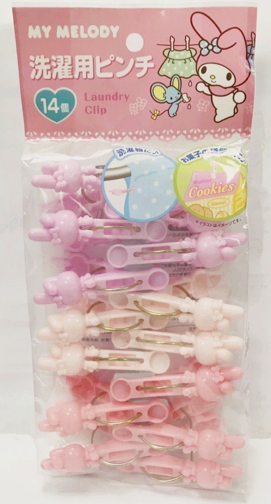 三麗鷗系列  美樂蒂  Melody 14P曬衣夾~27203M/M 4573135579322