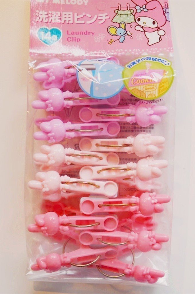 三麗鷗系列  美樂蒂  Melody 14P曬衣夾~27203M/M 4573135579322
