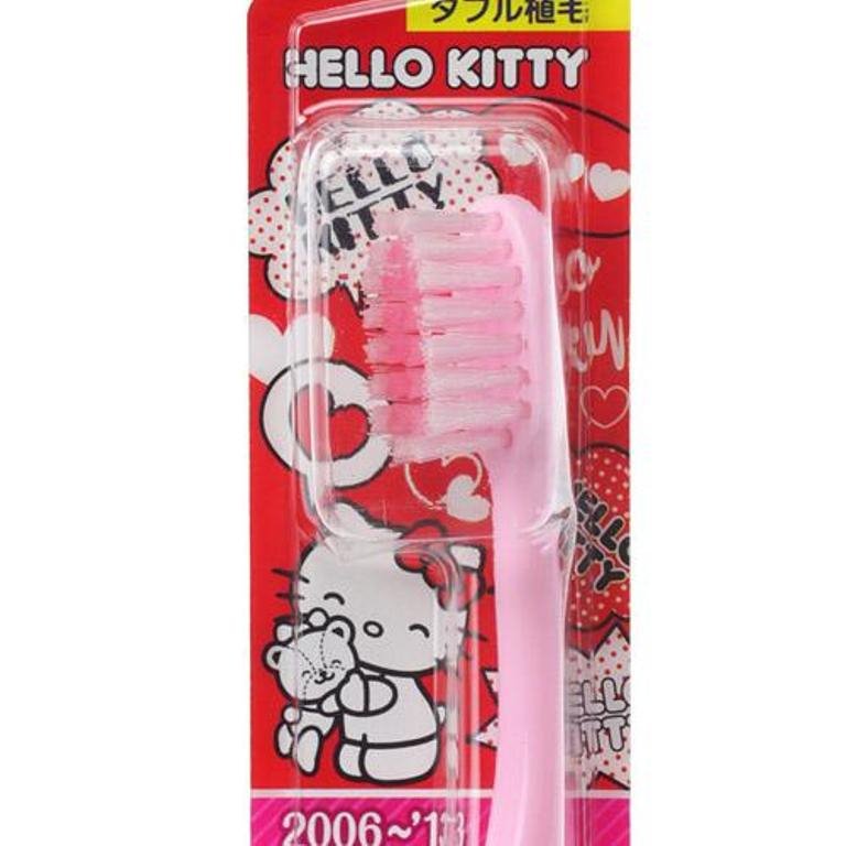 日本製  EBISU / 惠百施 三麗鷗系列  Hello Kitty 凱蒂貓纪念版牙刷  4901221861806