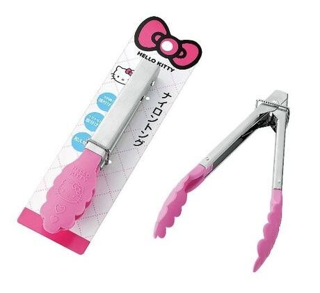 ECHO 三麗鷗系列  Hello Kitty  凱蒂貓  耐熱矽膠餐夾  1347-267 KT- 4991203168986