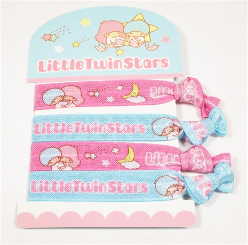三麗鷗系列  KIKI&LALA雙子星  綁式束髮帶 - 4p ~  LTS-1197 -4712977461970