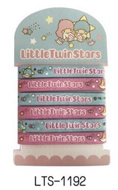 三麗鷗系列  KIKI&LALA雙子星 寬版束髮帶 6p ~ LTS-1192雙子星4712977461925