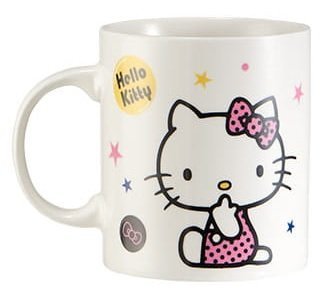 三麗鷗系列  Hello Kitty凱蒂貓  新骨瓷牛奶杯.馬克杯-星星  4713968221931 