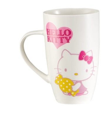 三麗鷗系列 Hello Kitty凱蒂貓 新骨瓷曲線杯 / 曲線馬克杯 -糖果款  4713968221979
