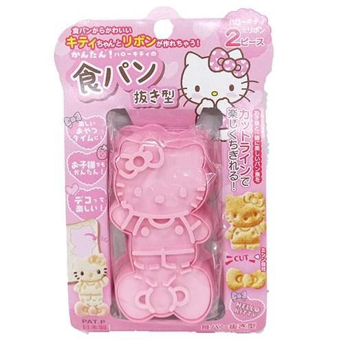 日本製 三麗鷗系列 Hello Kitty凱蒂貓吐司.餅乾 壓模具 TS-2 X505D   4970825107283