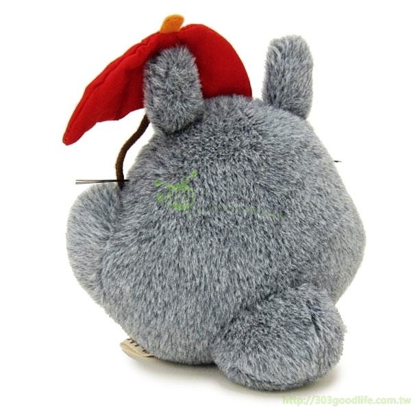 宮崎駿 TOTORO  龍貓 玩偶-紅傘-露牙笑-S   4974475648530