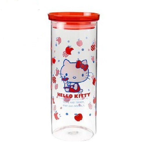 三麗鷗系列 Hello Kitty凱蒂貓  KT - V910 玻璃密封儲物罐 910ml  - 大4713968221658