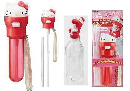 三麗鷗系列  Hello Kitty凱蒂貓 立體造型 隨身攜帶吸管組 4973307250705