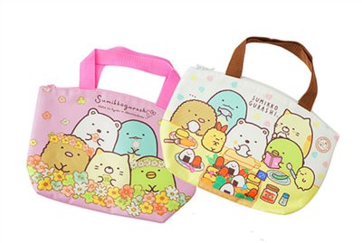 Sumikko  Gurashi 角落生物-小夥伴  扇形保溫午餐袋 .手提袋 .便當袋2款 4713077269046