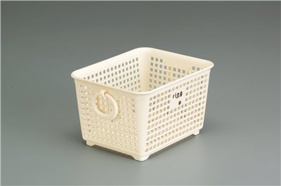 日本製   inomata  4506  雙耳小四方多用途收納籃   4905596450665-白