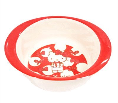 台灣製  茂伸 三麗鷗  Hello Kitty  817蝴蝶結KT圓雙耳碗  4712733009736